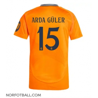 Billige Fotballdrakt Real Madrid Arda Guler #15 Replika Bortedrakt 2024-25 Kortermet